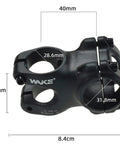 Mountain Bike Stem 31.8mm Clamp, 40mm Length, 3 Degree Rise, Short Handlebar Upgrade For Road, BMX, Cycling, CNC Aluminum 6061 T6