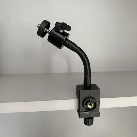 Flex Gooseneck C Clamp With 1/4-20 Threads, 360 Degree Rotation on shelf