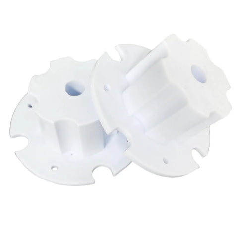 Two Pack Tire Adapter Connection Clips For Ride On Toy Cars Powered Wheels Upgrade Rubber Tires Replacement Parts Works With 6V 12V And 24V Electric Cars Easy Install Gearbox Motor And Big Wheel Clip Accessories white plastic clips