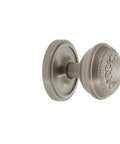Classic Rosette With Egg And Dart Round Door Knob For Vintage Or Modern Doors, Old School Charm, Elegant Antique Style Hardware