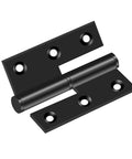 Black Lift Off Door Hinges 3 Inch Set Of 6 For Exterior And Interior Doors Removable Detachable Design Built To Last Rust Resistant 201 Stainless Steel With Matte Black Coating Left Hand Fit Cabinets Gates And Wood Doors, 3-inch black lift-off hinge