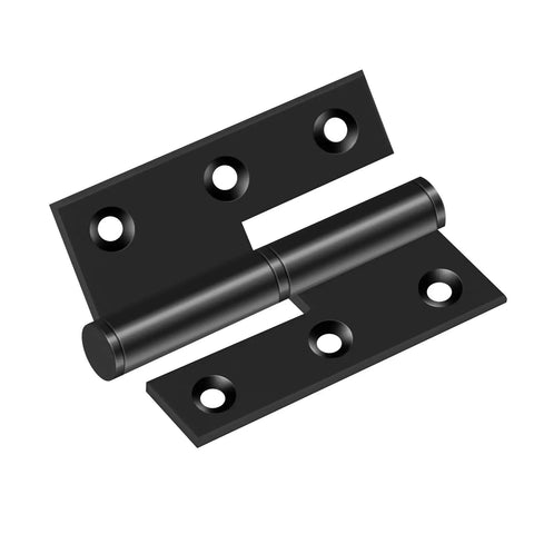 Black Lift Off Door Hinges 3 Inch Set Of 6 For Exterior And Interior Doors Removable Detachable Design Built To Last Rust Resistant 201 Stainless Steel With Matte Black Coating Left Hand Fit Cabinets Gates And Wood Doors, 3-inch black lift-off hinge