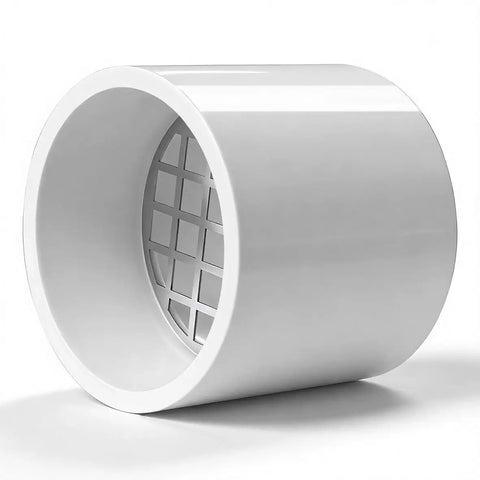Two Inch Schedule 40 PVC Vent Cap With Mesh Screen And Stainless Steel Termination Cap For Furnace PVC Pipe Blocking Leaves Pests And Dirt No Fuss RV Furnace Vent Screen 1 Pack