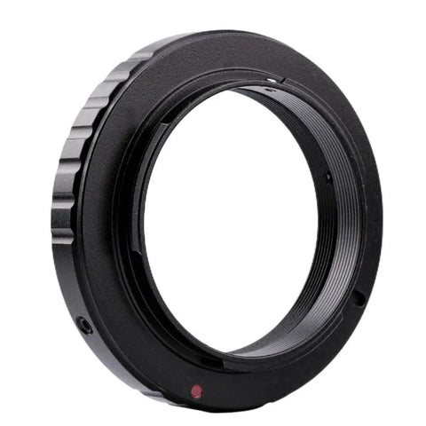 M42 T Ring Adapter For Nikon APS-C DSLR Cameras With All Metal Construction And Anti Oxidation Finish, front view of the mount