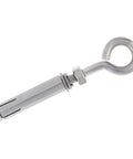 10 Pack M6 89mm Concrete Eye Bolts Stainless Steel Wall Eyebolts Concrete Shoulder Brick Anchors, side view