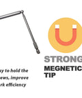 Beefy Ball End Hex Key Set With Magnetic Bits 5 Pcs Metric Allen Wrenches showcasing strong magnetic tip feature