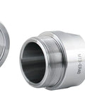 MT3 Shank ER40 Chuck With Fifteen Piece Collet Kit for CNC Milling Machines, showing precision threaded components.