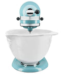Food Grade Plastic Mixer Bowl For Tilt Head Stand Mixers Four And A Half Quart And Five Quart Built To Last, white bowl on mixer