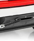 Rear view of Hidden Winch Mounting Plate for 2014 to 2018 Chevy and GMC Beefy One Quarter Inch Steel With Black Powder Coat