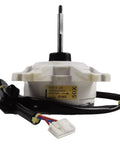 Outdoor Air Conditioner Motor D50X28 5Wire DC Brushless Replacement For ARW8403DA 310V, close-up of white fan motor and wires.