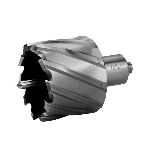 Annular cutter with 1-7/8 in cutting diameter and 3/4 Weldon shank.