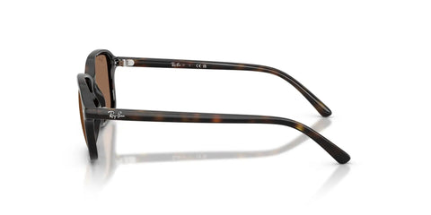 Side view of RJ9131S Havana Brown Junior Sunglasses For Tweens Square Frame 50mm Lenses With 117mm Hinge To Hinge Fit Narrow Faces