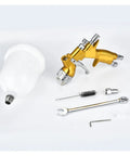 Hit The Road With This Lightweight Cordless Paint Sprayer Featuring A 1.3 Millimeter Nozzle and Ergonomic Handle For Slick Auto Touch Ups Quick Flush Design Works Perfect, includes gold spray gun and accessories.