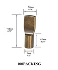 Solid Bronze Shelf Pins 100 Pack Cabinet Pegs For Straight Up Diy Fixes with dimensions 19.2mm by 7.2mm for organization.