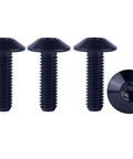 Badass Grade 5 TC4 Titanium Bolts M5 M6 M5x15 mm Button Head T25 Torx Screws Black Anti Corrosion Fasteners for Dirt Bike Repair Gear