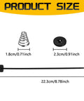 Product size image showing components: heavy duty electric cooler tie down kit parts including clamps and rods for radiator fans.