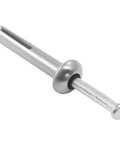 Front view of Zinc Alloy Hammer Drive Anchors Quarter Inch By One And A Half Inch Rust Proof Integrated Design For Easy Installation