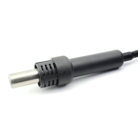 Black handle of 2 In 1 SMD Hot Air Rework Station With Digital Display And Soldering Iron For Phone Repair HK 8506D PID Temp Control 100 To 500 C 700W Fast Heat Up And Stable Temperature