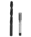 Twist drill and tap from 17 Piece Thread Repair Kit Stainless Steel Garage Ready Set With Twisted Drill Tap Wrench And Threaded Inserts M10x1.5 For Auto Parts And More, Quick Fix Stripped Threads In Cars, Radiators, Switchgear And Microwaves