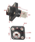 Straight Up Beast Grade 2Pack 200A Copper Battery Terminal Connectors specialized lug design with dimensions and mounting details.