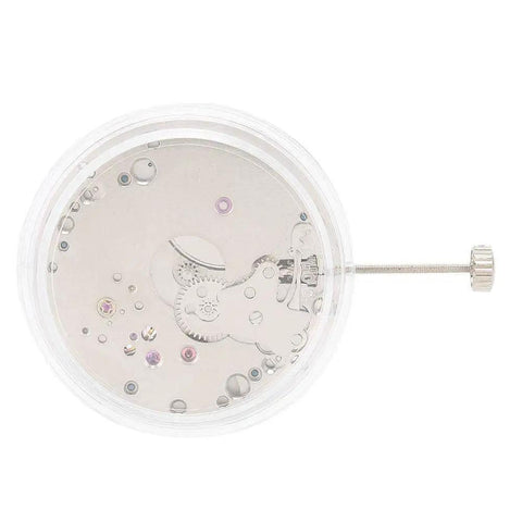 No 6498 Mechanical Watch Movement Automatic Replacement Part with alloy construction shown in circular casing