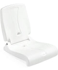 Foldable Adult Flip Seat Portable Outdoor Chair With Back Support For Poolside Tailgating Camping And Picnics angle view on white