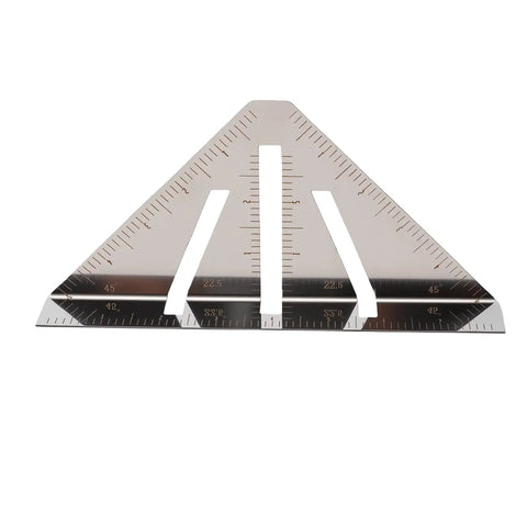 Stainless Steel Miter Square Ruler Set Of 3 Heavy Duty Pro Grade Multi Angle Measuring Tool with 45, 90, 22.5 degree angles