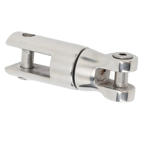 316 Stainless Steel Boat Anchor Swivel Connector, heavy duty design for 3/8 to 1/2 inch chain, 9000 lbs capacity.