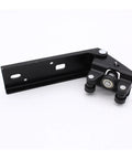 Heavy Duty Left Center Sliding Roller For Vehicle Doors And Middle Sliding Roller Replacement Easy Install Automotive Spare Part Durable Door Hardware For Smooth Operation And Reliable Performance, black metal bracket with roller