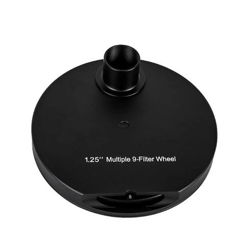 Pro Grade Full Metal 1.25 Inch Eyepiece Filter Wheel With Nine Position Quick Switch For Astronomy Telescopes top view