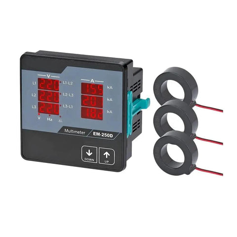 Digital Multimeter Built For Real World Three Phase Power Systems With Current Transformer Readouts Reads L L And L N Voltage