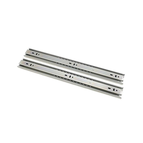 45mm Full Extension Drawer Runners With Ball Bearing Rails in zinc for kitchen cabinets, desks, and cupboards, telescopic slides.