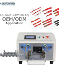 Automatic Cable Wire Cutting Stripping Machine High Speed Computerized Wire Processor With 100 Memory Programs For Pvc Teflon And Silicone Insulation, showing front view with controls.