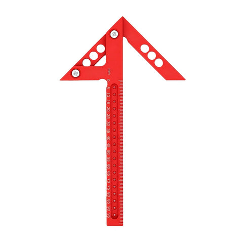 Red Beast Pro Grade 45 Degree And 90 Degree Position Ruler Aluminum Alloy Precision Angle Tool For Woodworking Carpentry And Construction