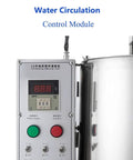 Heavy Duty Commercial Lipstick Filling Machine With Inline Heated Mixer And Quick Warm Wax Dispenser control module with water circulation features.