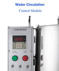 Built Tough Commercial Lipstick Filling Machine With Dual Stirrer And Quick Heating Tubes Control module with heating settings.