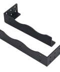 Heavy Duty Carbon Steel Floating Shelf Bracket With Rust-Proof Frosted Black Coating for kitchen, bathroom, office, TV cabinet, bedside