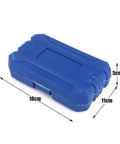 Blue plastic case for 11 Piece Twist Socket Set For Damaged Bolts And Lug Nuts 9mm To 19mm Nut Remover Kit, closed view.