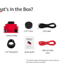 What's in the box for Two Point One Megapixel USB 3.0 Color Astronomy Camera With IMX662 Sensor for astrophotography, infrared sensitivity.