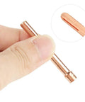Copper collet from 10Pcs Copper Welding Collets Set 2.4mm Hole For WP 17 18 26 Torches Durable Heat Resistant Replacement Parts