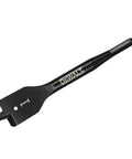 No Nonsense Heavy Duty One Inch Spade Drill Bit Six Inch Long Quick Release Ball Groove Shank for fast wood boring and easy chip clearance.