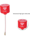 5.8GHz 3dBi RHCP High Gain FPV Antenna for Racing Drones UFL Connector Red