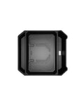 Sleek Center Console Armrest Organizer And Comfy Cushion Cover For Tesla Cybertruck 2024 Ride Upgrade With Non Slip Silicone Storage Tray, top view.