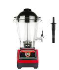 Heavy Duty Commercial Blender Packing Two Eight Zero Zero Watts And Six Liter Stainless Tank with black lid and tamper.