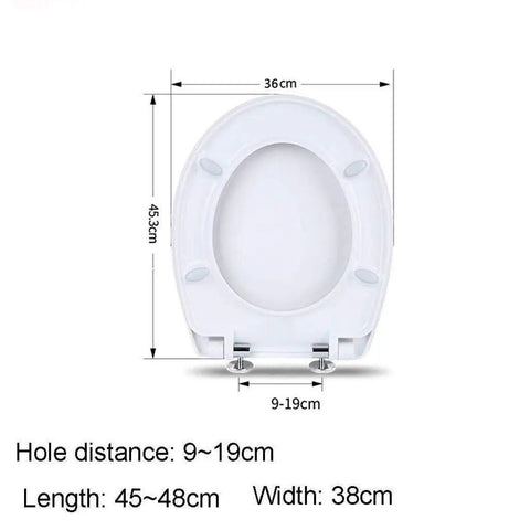 Plush MDF Padded Toilet Seat With Quick Release Hinges And Vivid Drip Pattern Print For Standard Round Bowls dimensions 45.3cm x 36cm