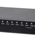Rock Solid 16 Port Kvm Switch With 4K Displayport And Usb Type A Hub Black Frame for streamlined desktop control.