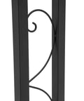 Close-up of a decorative design on the Bulletproof U Shaped Stair Handrail Heavy Duty Stainless Steel Step Railing.
