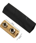Top Notch Copper Butt Connector Kit For Quick Wire Splicing No Crimper Needed High Conductivity For 1 To 16Mm2 Automotive Marine And Home Appliance Repairs With Wide Current Range Handling Up To 80 Amps Easily, 15mm copper connector with black heat shrink