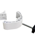Babyproof Crib Corner Lock Kit For Sturdy Side Rails And Infant Bed Barrier Clasp Easy Install Childproof Hardware in white plastic