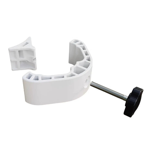 Babyproof Crib Corner Lock Kit For Sturdy Side Rails And Infant Bed Barrier Clasp Easy Install Childproof Hardware in white plastic